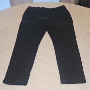 Seven7 14 Black Tummyless High Rise Skinny Jeans